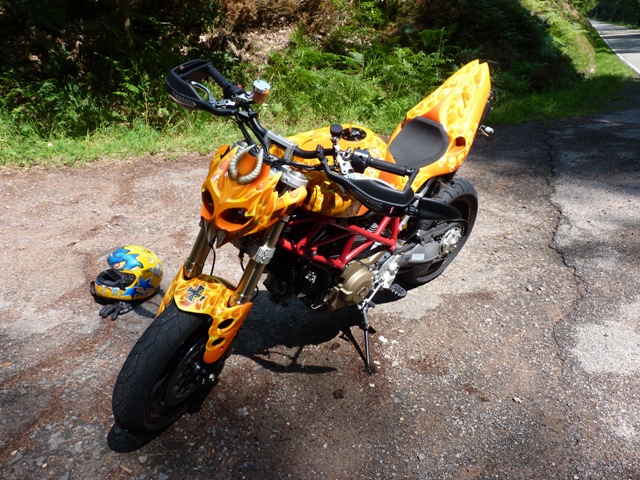le loup est a la chasse au japanich motorrad